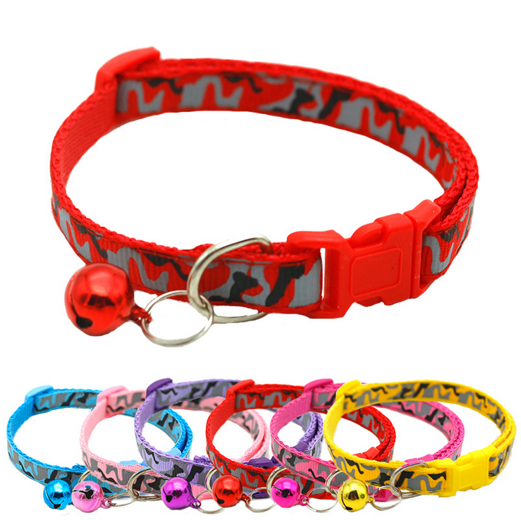 Wholesale  Pet Accessories Printing Cute Collars & Leashes Adjustable Dog Collar Cat Buckle Collar