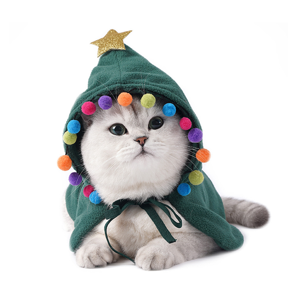 Manufacturer Pet Costume New Year Scarf Hat Cute Headdress  Cat Puppy Christmas Clothes