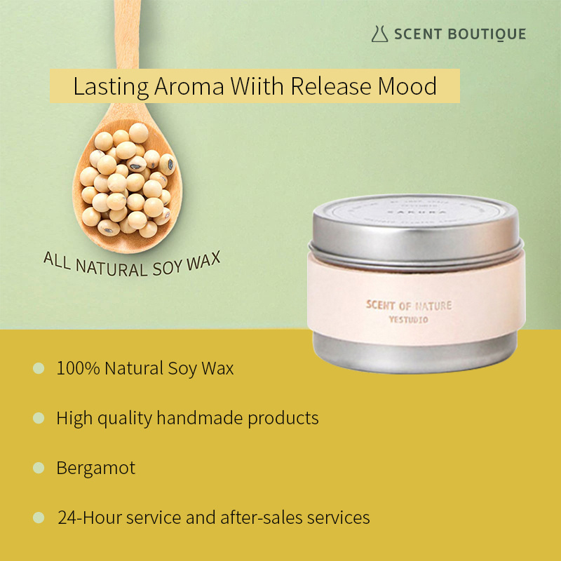 SCENTBOUTIQUE Manufacturer Unique Scented Soy Wax Candle Luxury For Home Air freshener