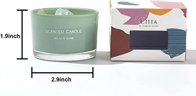 Wholesale Custom Packing And Box Empty Candle Tins With Crystals Mini Scented Candles Gift Set