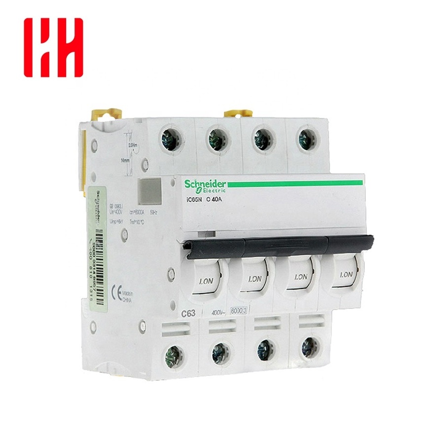 New and Original Schneiders brands MCB circuit breaker MCCB IC65N 4P C40A A9F18440 air switch 4P 40A 6kA