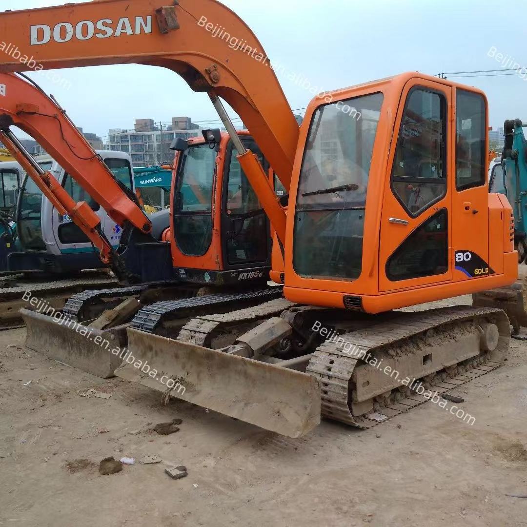 DOOSAN DH80-7 Used Mini excavator secondhand machinery DH55 DH60 DX80 used construction machinery hydraulic crawler digger