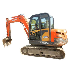 DOOSAN DH80-7 Used Mini excavator secondhand machinery DH55 DH60 DX80 used construction machinery hydraulic crawler digger