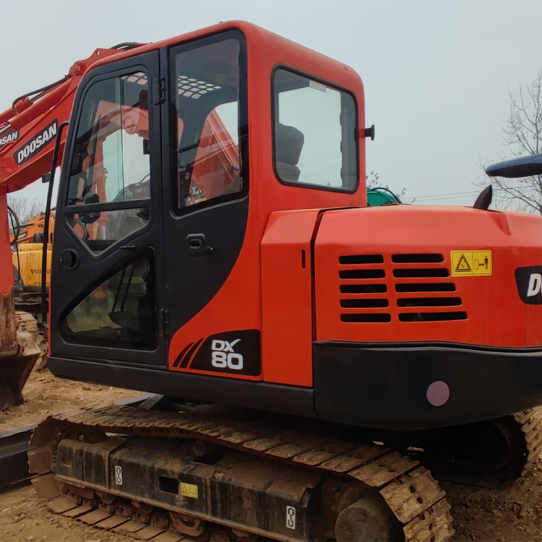 Used Mini excavator DOOSAN DX80 equipment excavator with good condition Low Price for sale  engineering construction machinery