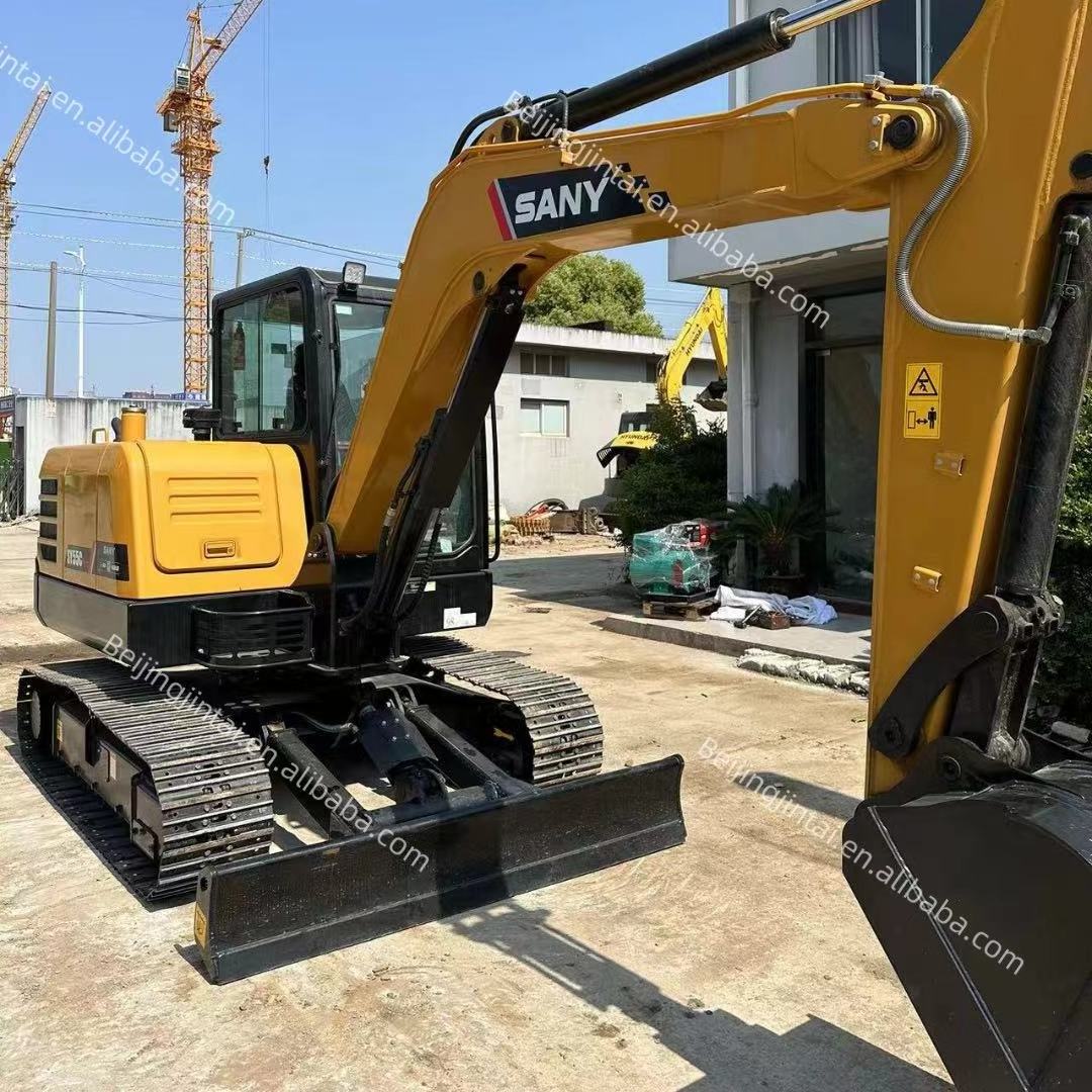 Used mini SANY SY55C Pro Hydraulic Crawler Excavator machine second hand digger