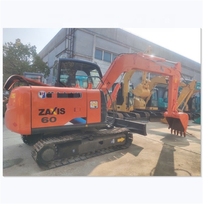 Used construction ZX60 earth moving large excavator machine with nice quality ZX60 used large excavator