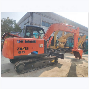 Used construction ZX60 earth moving large excavator machine with nice quality ZX60 used large excavator