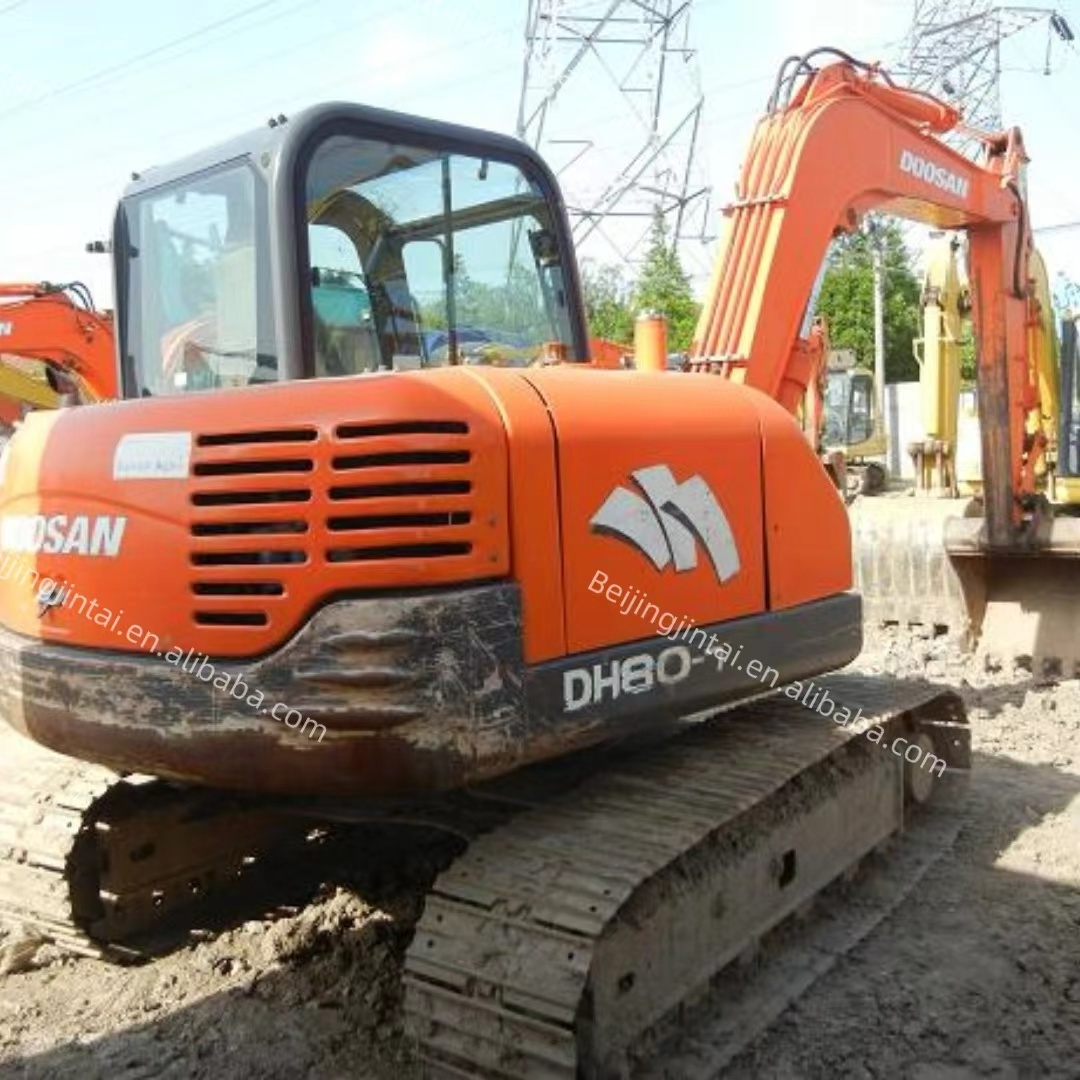 DOOSAN DH80-7 Used Mini excavator secondhand machinery DH55 DH60 DX80 used construction machinery hydraulic crawler digger