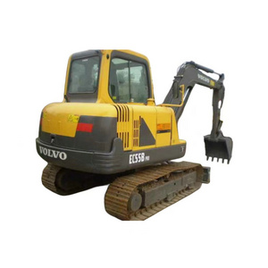 Used Volvo EC55B Mini Excavator 5.5TON Earth Mover with Nice Quality Used Construction Machine