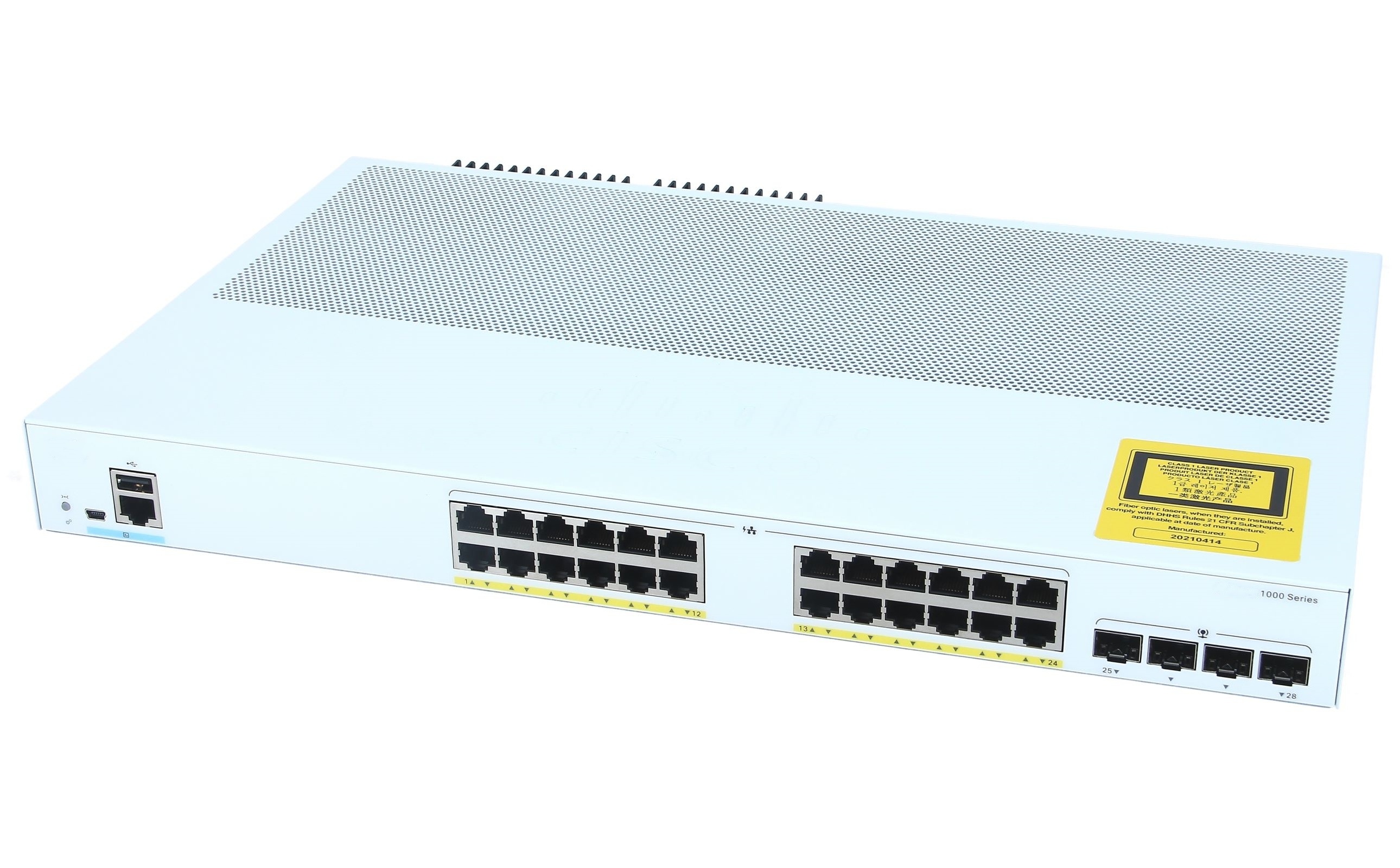 C1000 Series Switches 24 x 10/100/1000 Ethernet PoE+ Ports Network Switch with 4x 10G SFP+ uplinks C1000-24P-4X-L