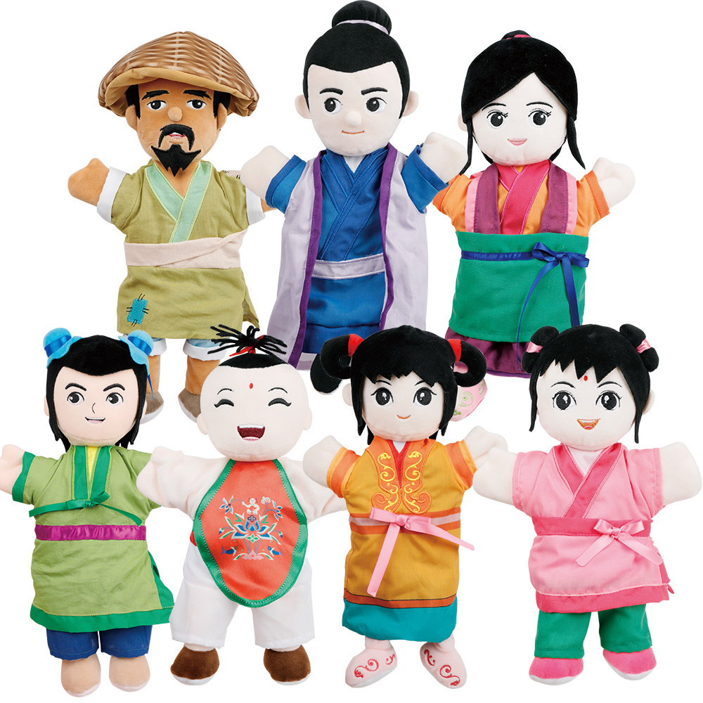 Popular Educational Ancient Chinese Character Hand Puppet for Role-Playing & Learning