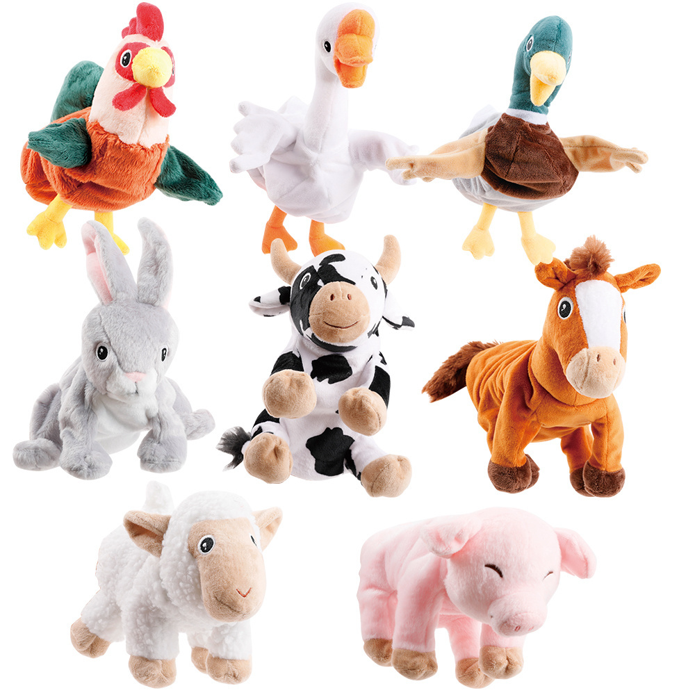 New Educational Farm Animal Hand Puppet Doll Toy Rich in Content