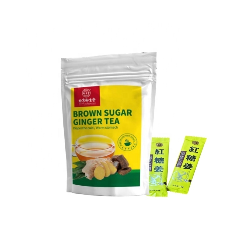 Custom OEM Cheapest Instant Brown sugar Ginger Tea Instant Red Ginger Tea Granules Drink