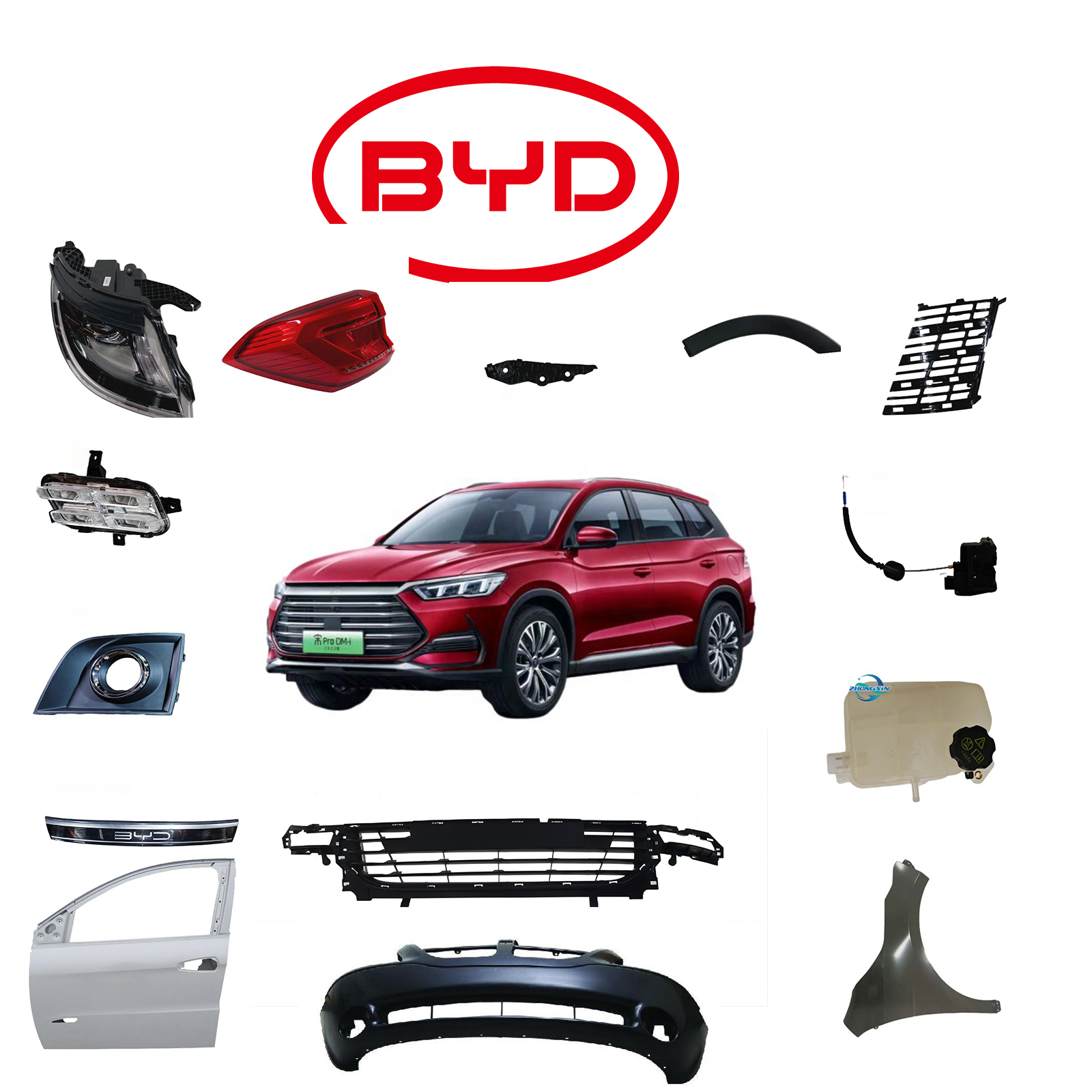 Wholesale of BYD electric car accessories front bumper china electric for byd song seagull tang yuan dohpin seal auto parts