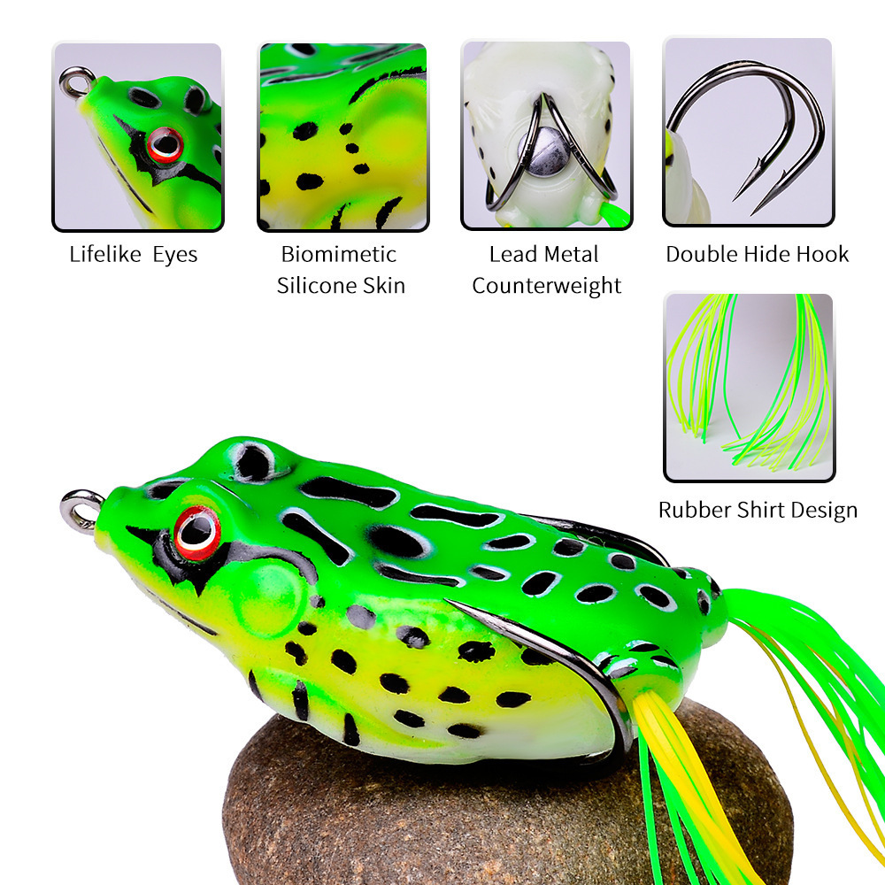 ZHUORUN 2023 Promotion Factory Price Soft Fishing Frog Lure 5g 9g 13g 17.5g Artificial Bait For Fishing