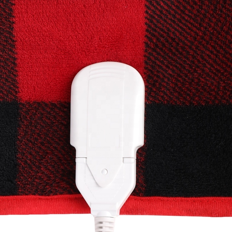 2023 Wholesale Flannel Sherpa Electric Warming Blanket Manufacturers with 1-10h Timer