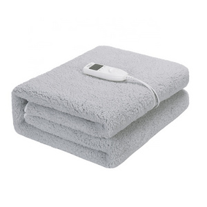 220 240v Single Control Washable Bed Warmer Sheep Grey Electric Blanket  for Winter