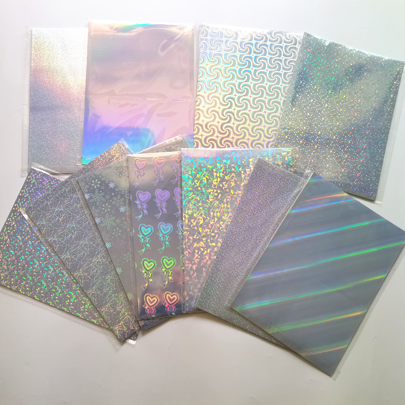 Printable self adhesive a4 waterproof label inkjet stickers full sheet holographic hologram sticker laser printer plain  paper