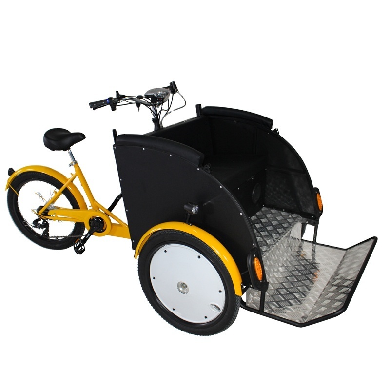 electric rickshaw with front seat pedicab for passenger