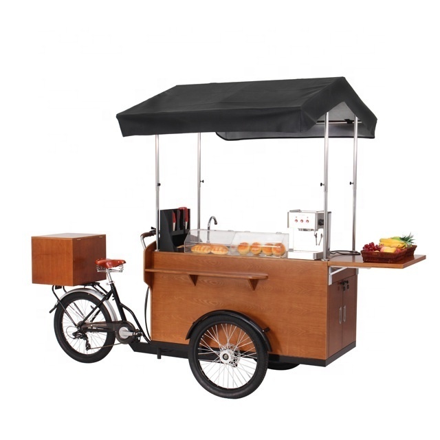 mobile food coffee cart hot dog bike for sale/coffee bike food cart