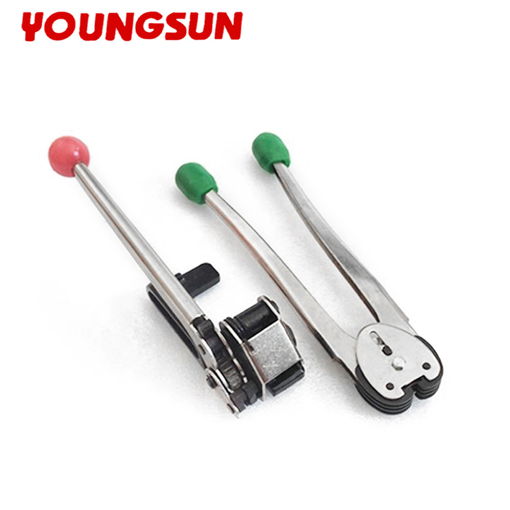 YOUNGSUN 16mm Iron Steel Band Strapping Machine Tension Tool Manual Packing Tool Manual Box Strapping Tools