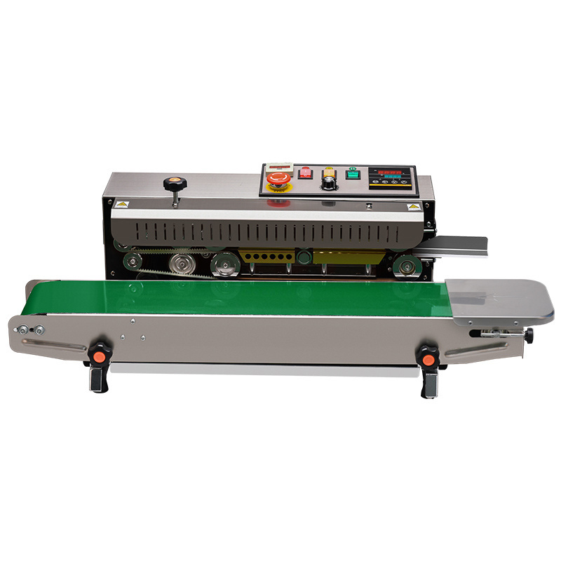 YOUNGSUN Stainless Steel Continue Band Sealer Plastic Film Bag Sealer Food Packaging Heat Sealing Machine with Counter