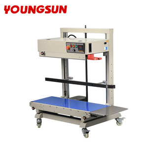 YOUNGSUN Large Bag Sealing Machine 8-63CM Height Adjustable FR-1100V Vertical Continuous Heat Plastic Bag  Band Sealer