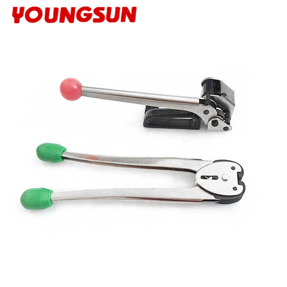 YOUNGSUN 16mm Iron Steel Band Strapping Machine Tension Tool Manual Packing Tool Manual Box Strapping Tools