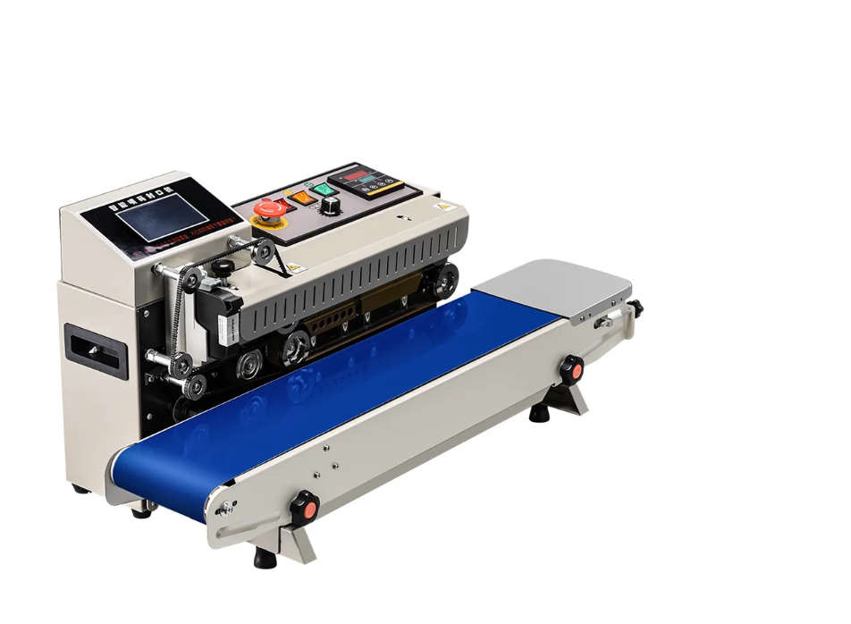 YOUNGSUN Inkjet Printing Smart Industrial Plastic Aluminum Foil Bag Sealer Continuous Band Expiry Date  Sealing Machine