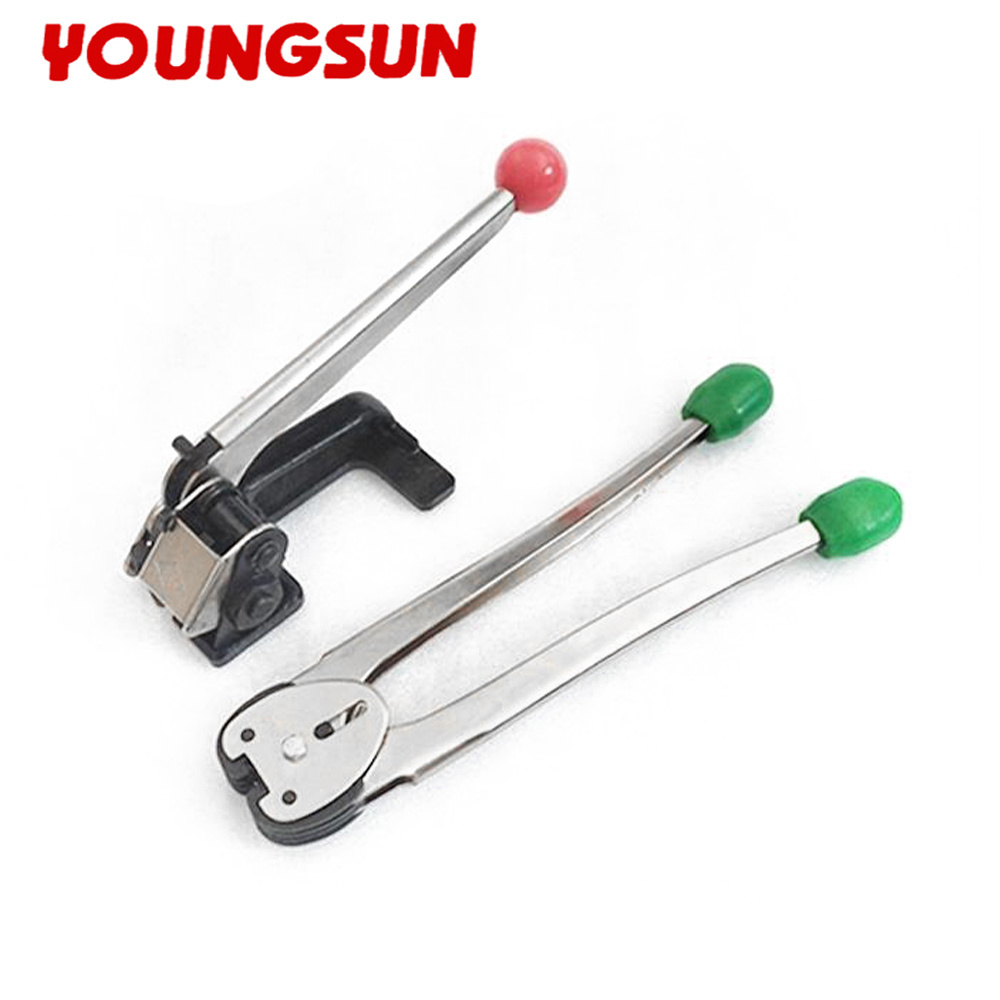 YOUNGSUN 16mm Iron Steel Band Strapping Machine Tension Tool Manual Packing Tool Manual Box Strapping Tools