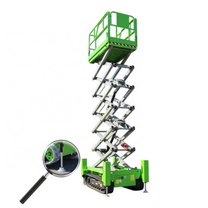 Customized Hydraulic Crawler Scissor Lift  Mid Rise Scissor Lift Platform for Glass Cleaning