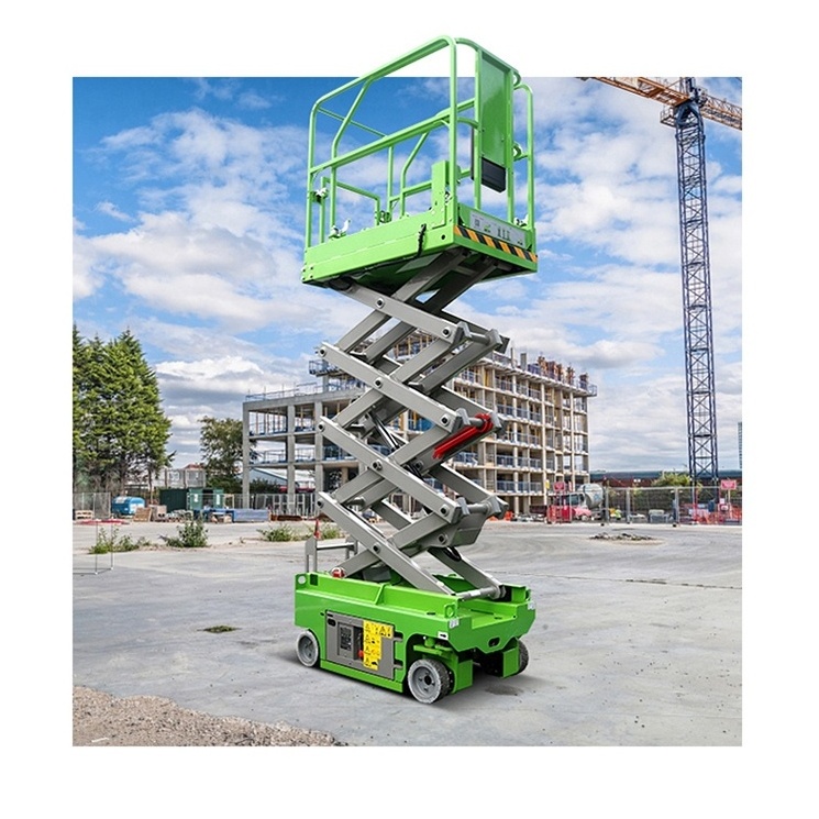 320kg 12m Self Propelled Mini Scissor Lift For Roof Working