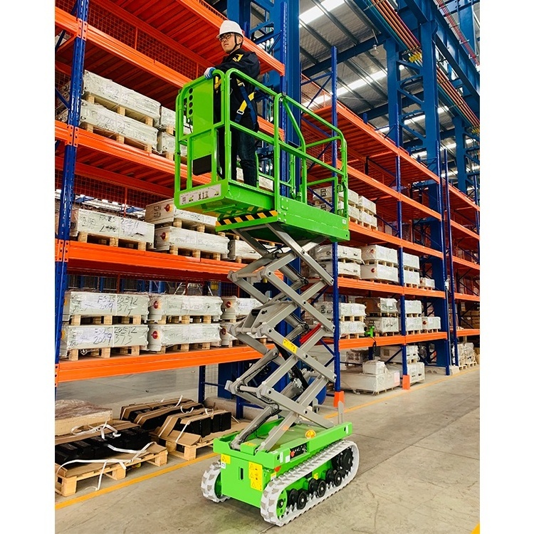 Customized Hydraulic Crawler Scissor Lift  Mid Rise Scissor Lift Platform for Glass Cleaning