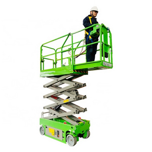 CE Certificates 6m 10m 12m Rough Terrain Electric Man Lift Wheel Scissor Lift