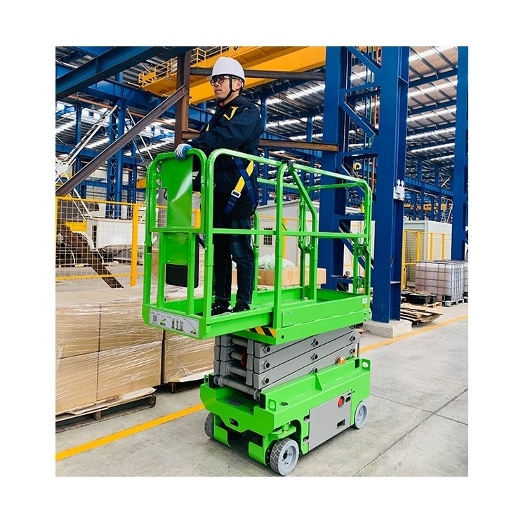 320kg 12m Self Propelled Mini Scissor Lift For Roof Working