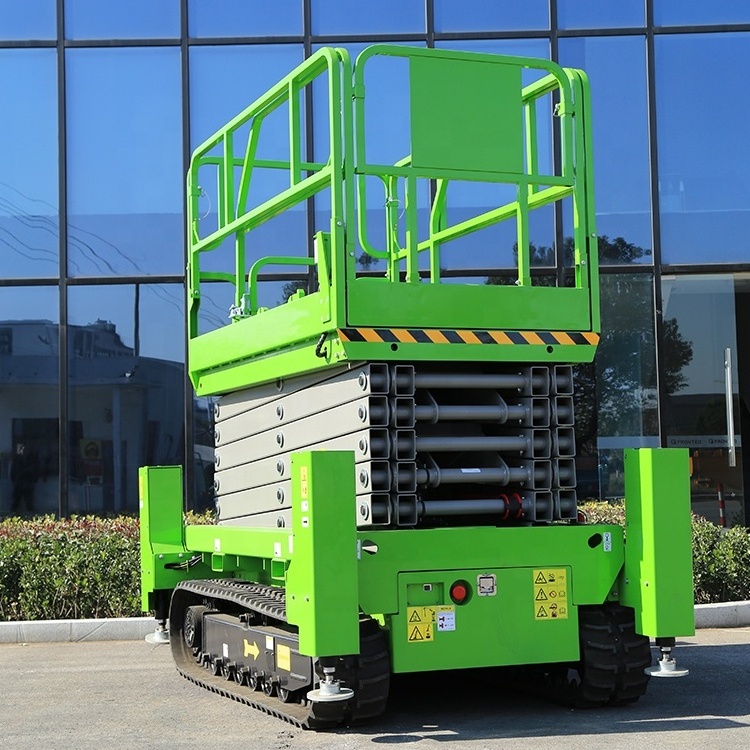 Customized MINI Track Scissor Lift Electric crawler Scissor Lift for Street Light