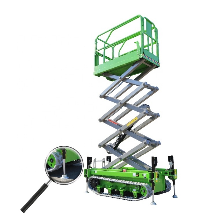 Customized MINI Track Scissor Lift Electric crawler Scissor Lift for Street Light