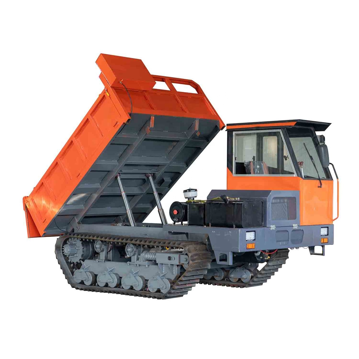 Crawler mini dumper truck rubber track 8 ton crawler dump truck