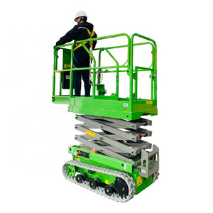 6m Rough Terrain Tracked small scissor lift Electric Aerial Working Man Lift Crawler Platform Lift