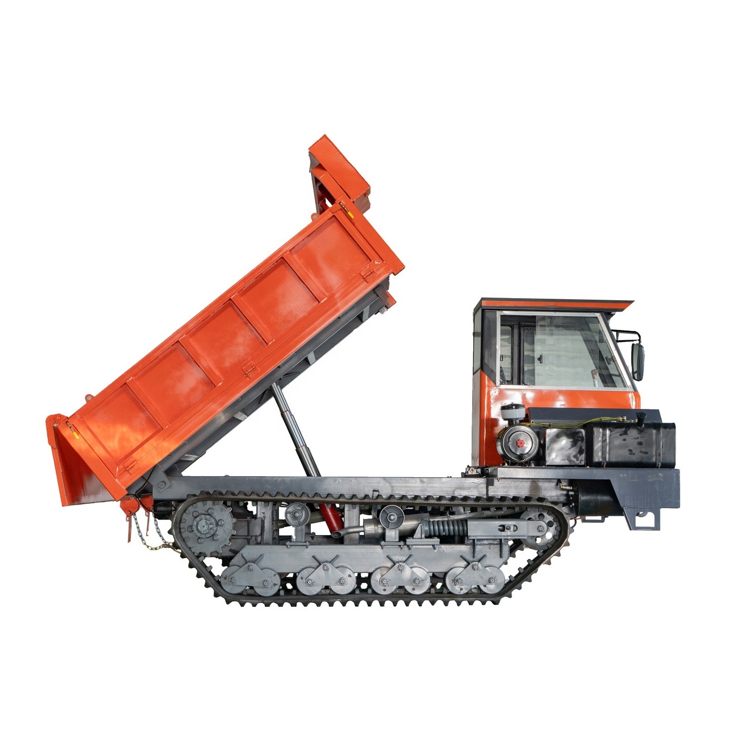 Crawler mini dumper truck rubber track 8 ton crawler dump truck