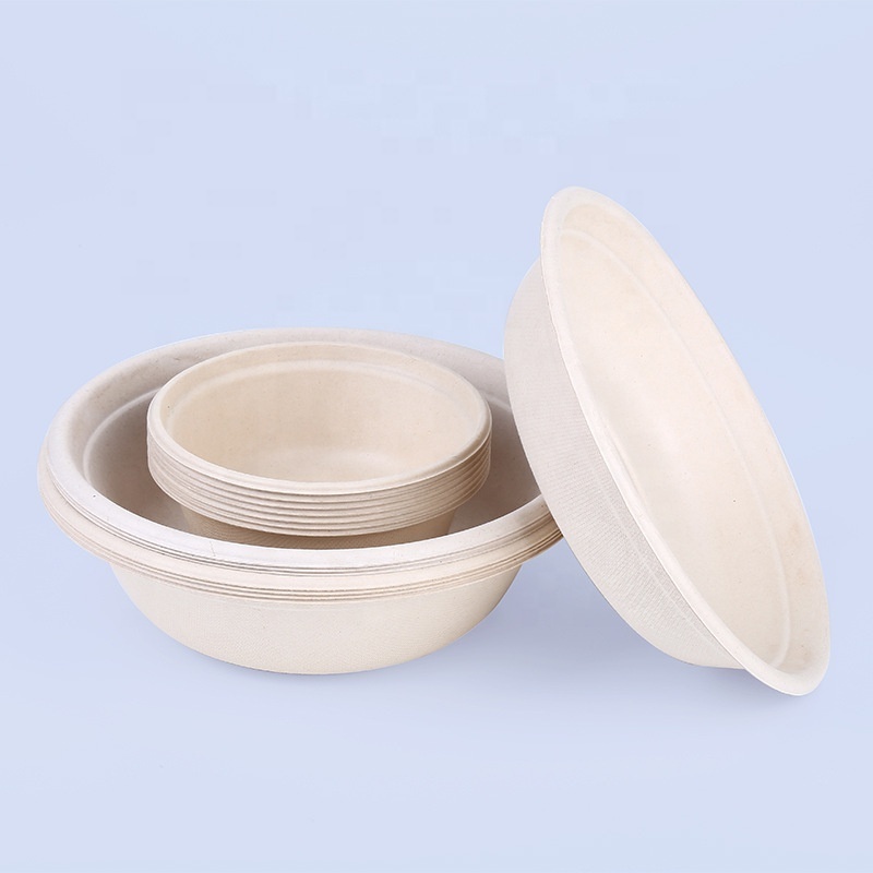 Paper With Lid Paper Plates Bowls Salad Bowl Wholesale Round Paper Bowl