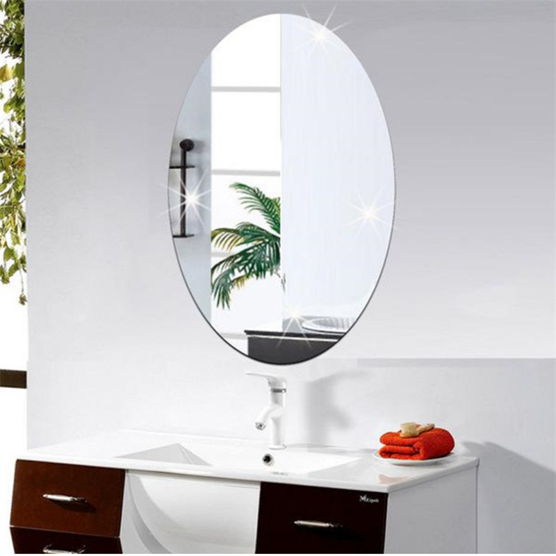 3d Acrylic Mirror Design Wall Decoration Self Adhesive Wall Mirror Sticker