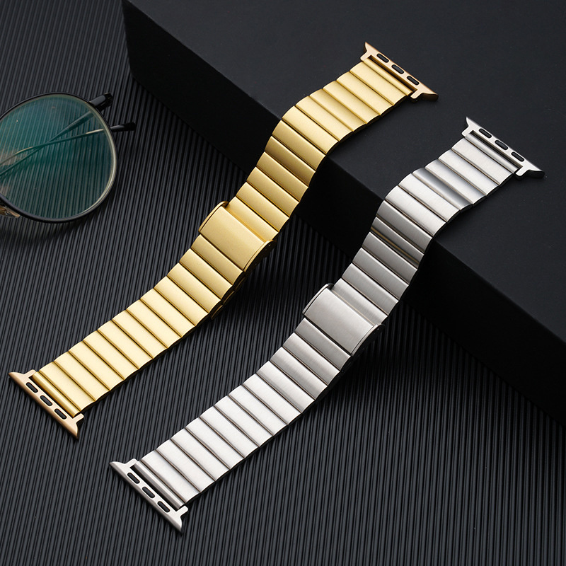 Solid Wrist Bracelet Watch Band Stainless Steel Metal Bracelet Strap For Apple Watch series 7