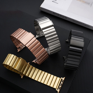 Solid Wrist Bracelet Watch Band Stainless Steel Metal Bracelet Strap For Apple Watch series 7