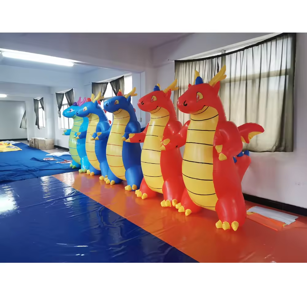 BeiLe Inflatable Dragon Mascot Costume For Adult Kids Cosplay Dragon Suit Cartoon Mascot Fancy  Party