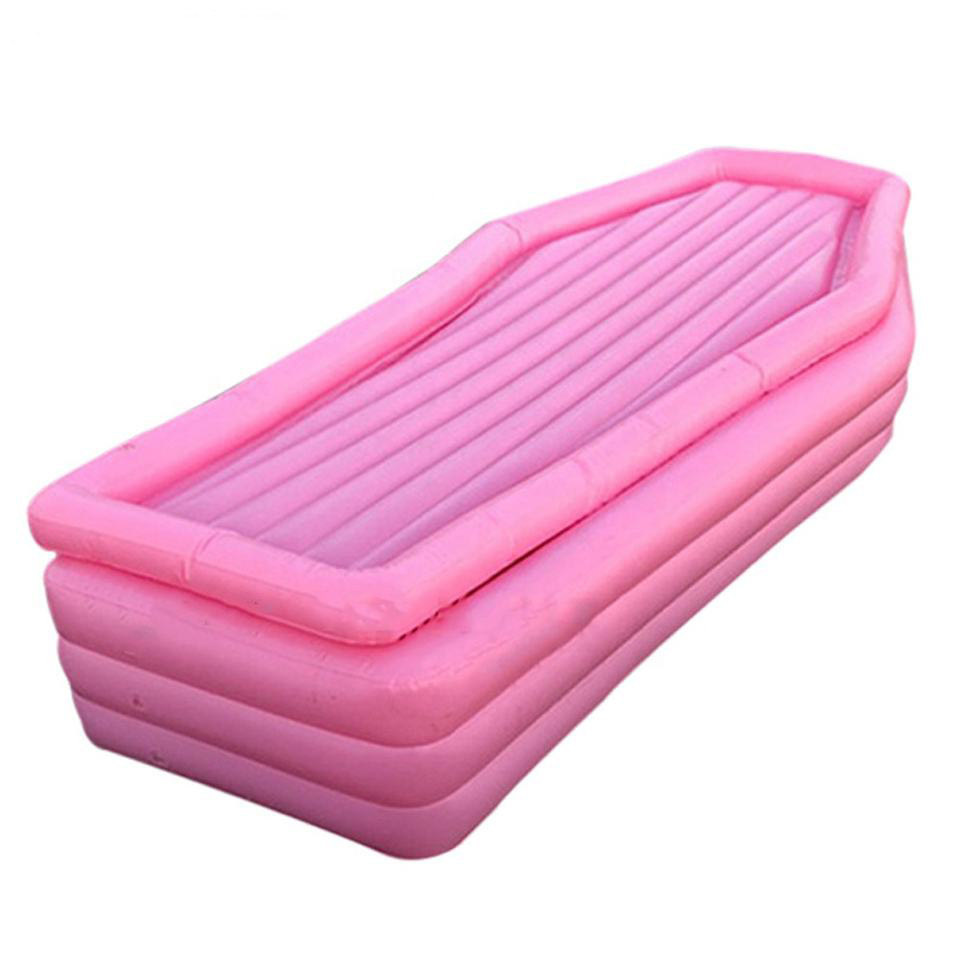 Customized PVC inflatable coffin swimming pool float