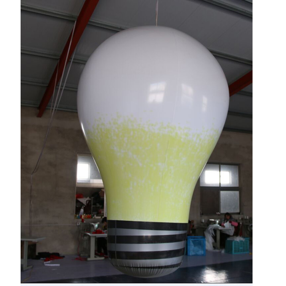 Hot sale quality PVC beile inflatable light bulb without pump