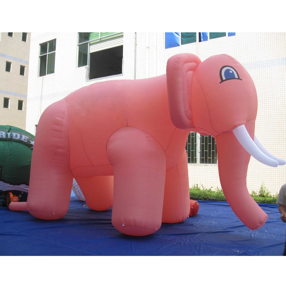 factory custom quality giant inflatable animal pink elephant model for advertising