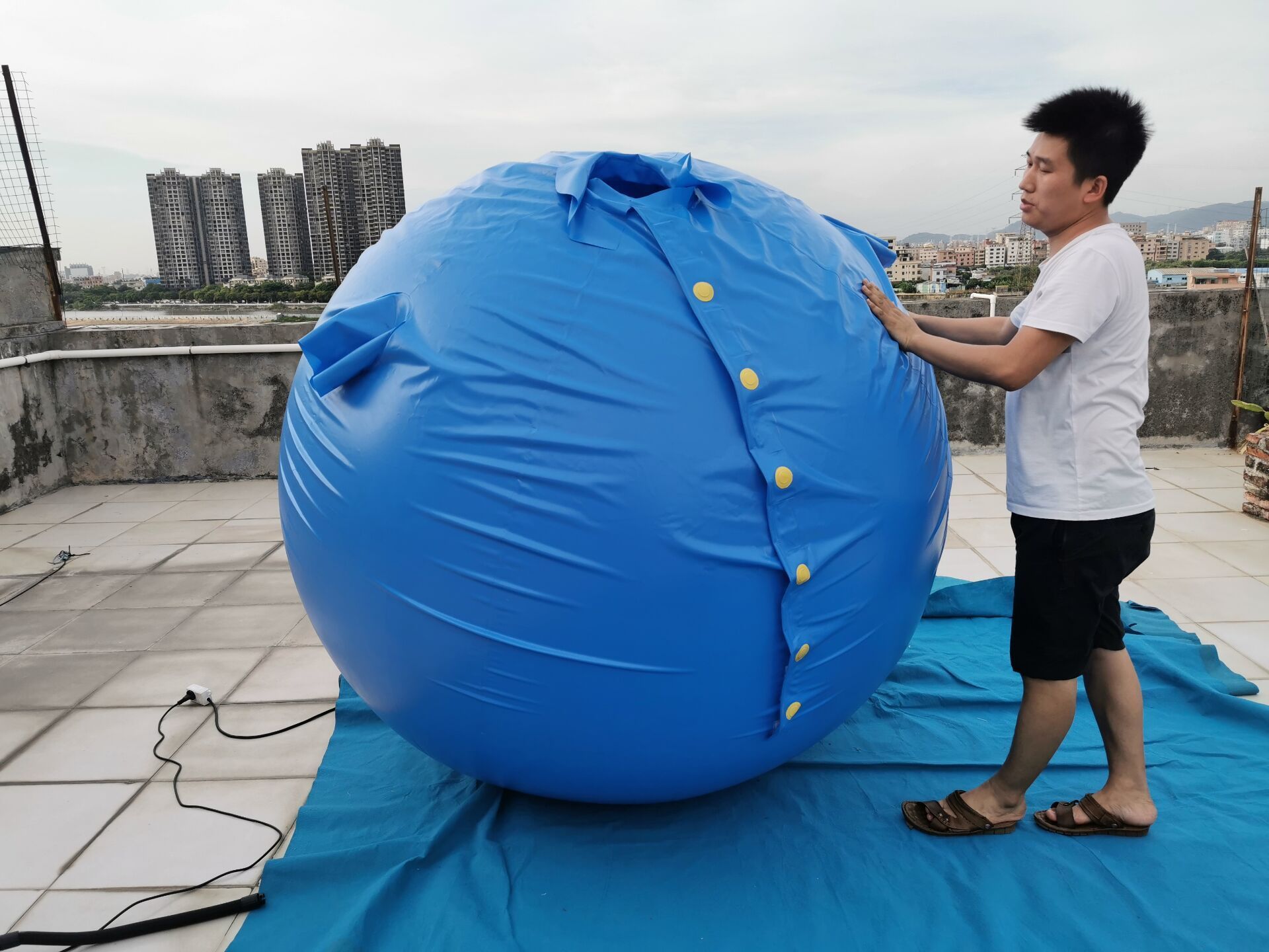 2024 hot sale Beile customize big round PVC inflatable blueberry ball suit for fun