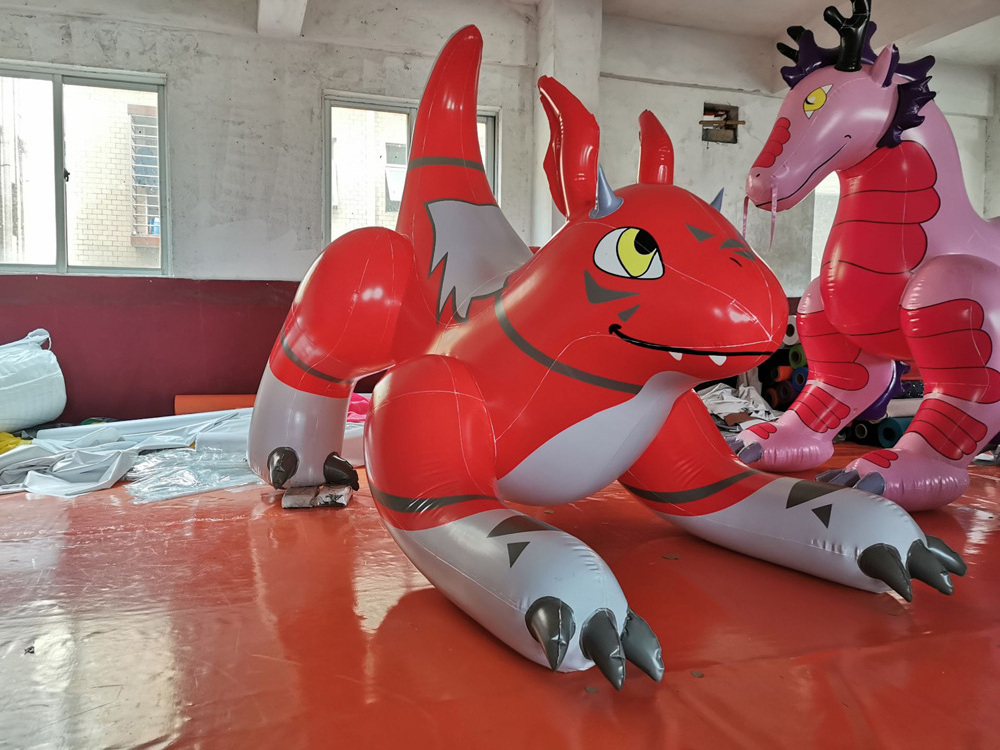 Hot Selling Beile Quality Inflatable PVC Aaron Dragon Pet Squeak Toys